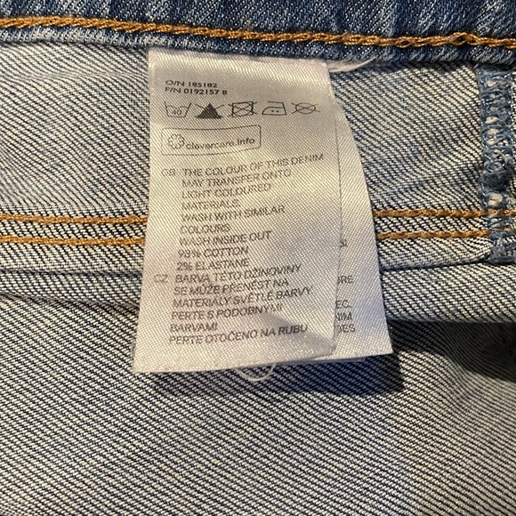 H&M Straight-leg Weathered Demin Jeans - size 27 - Picture 10 of 10